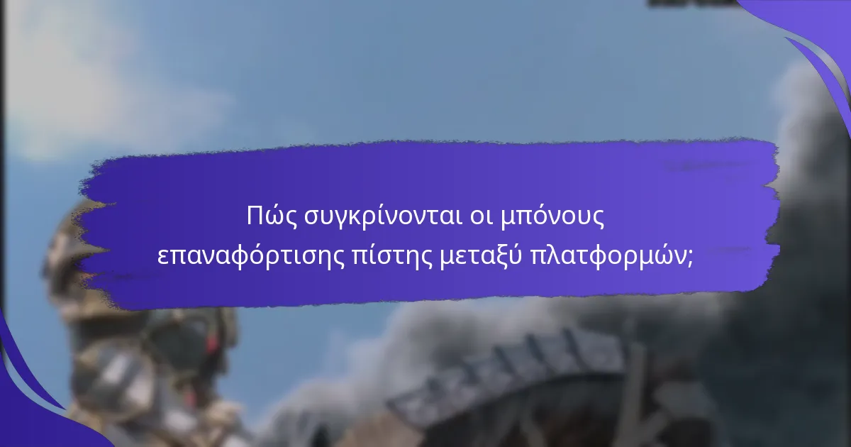 Πώς μπορούν οι παίκτες να μεγιστοποιήσουν τους μπόνους επαναφόρτισης πίστης;